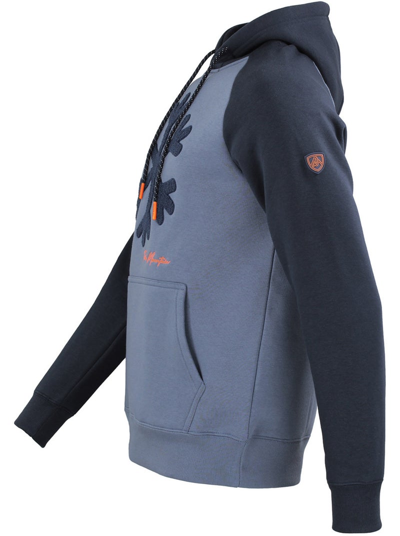 SWEAT MOLLETON A CAPUCHE CLAPTON HOMME - PEAK MOUNTAIN Bleu marine - Kiabi