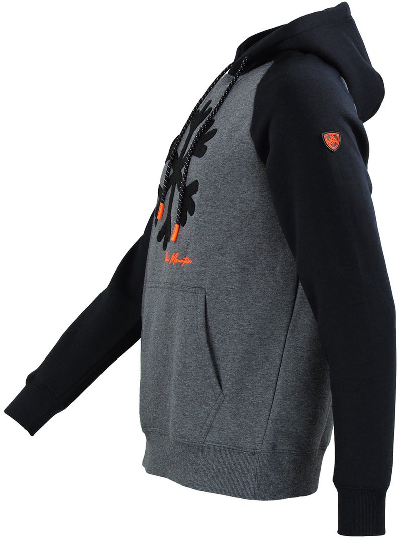 SWEAT MOLLETON A CAPUCHE CLAPTON HOMME - PEAK MOUNTAIN Noir - Kiabi