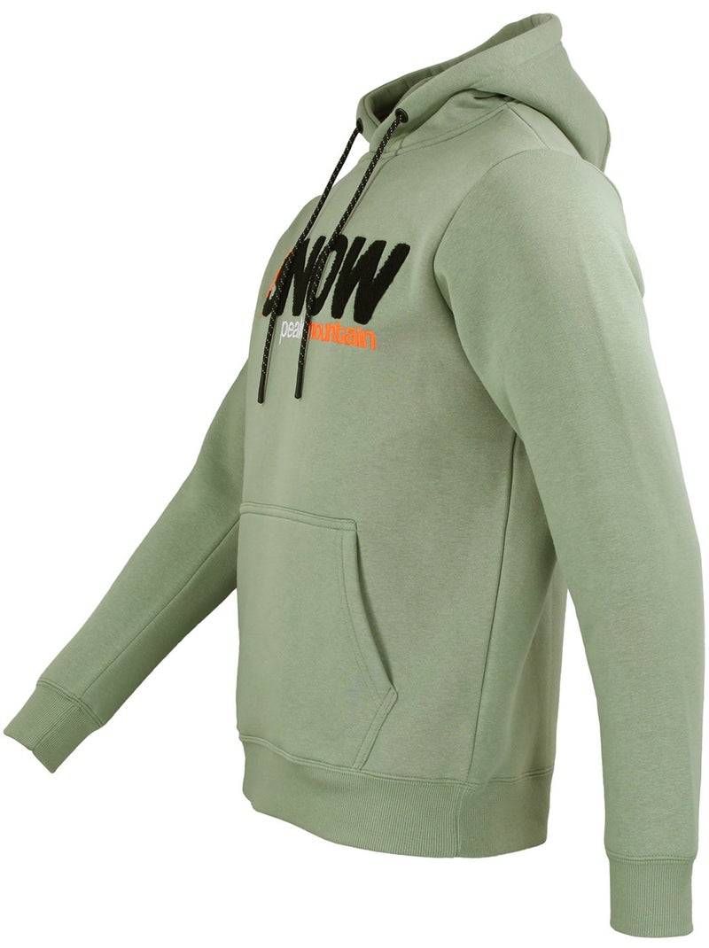 SWEAT MOLLETON A CAPUCHE CLASH HOMME - PEAK MOUNTAIN Kaki - Kiabi