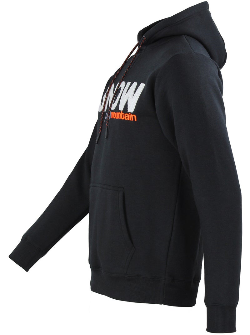 SWEAT MOLLETON A CAPUCHE CLASH HOMME - PEAK MOUNTAIN Noir - Kiabi