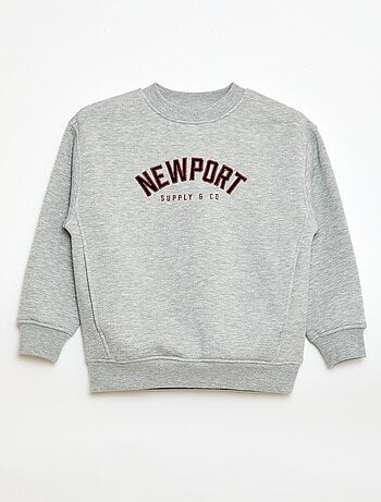 Sweat molleton avec imprimé velours