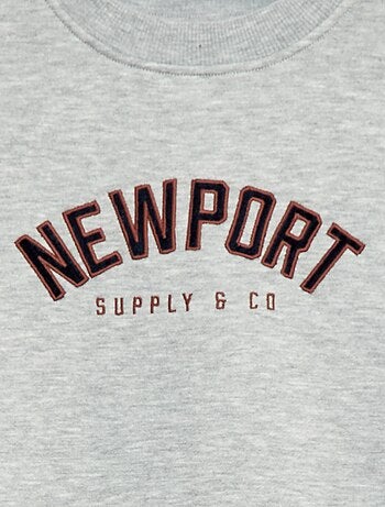 Sweat molleton avec imprimé velours