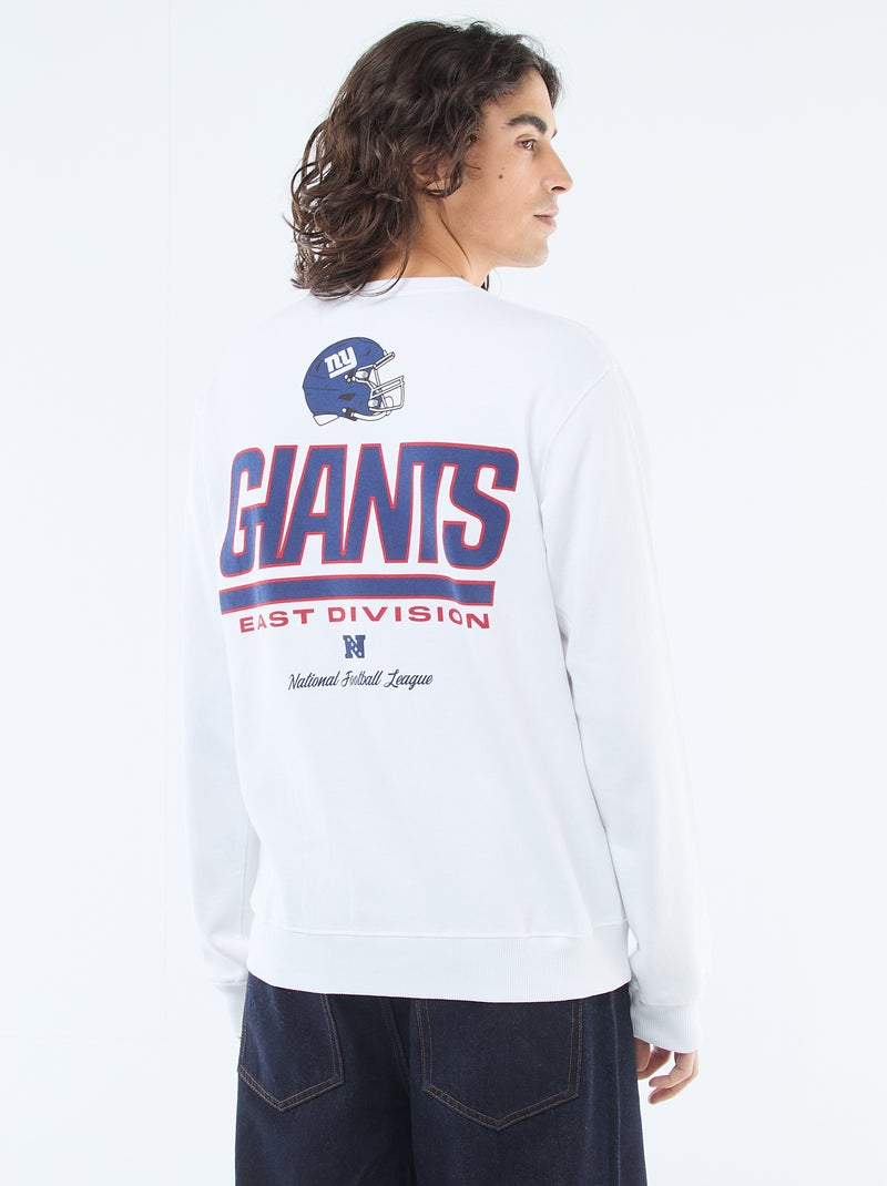 Sweat molleton brodé 'NFL' Blanc - Kiabi