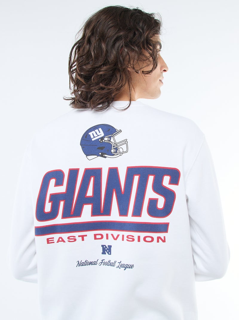 Sweat molleton brodé 'NFL' Blanc - Kiabi