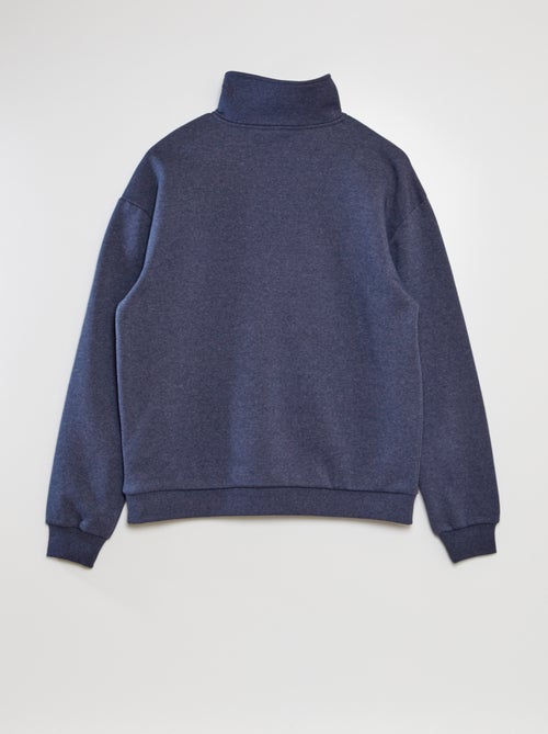 Sweat molleton col zippé - Kiabi