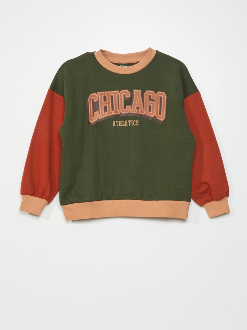 Sweat molleton imprimé 'chicago' Chicago - Kiabi
