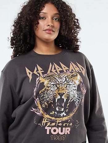 Sweat molleton imprimé 'Def Leppard'