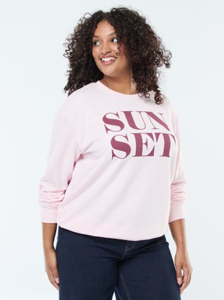 Sweat molleton imprimé