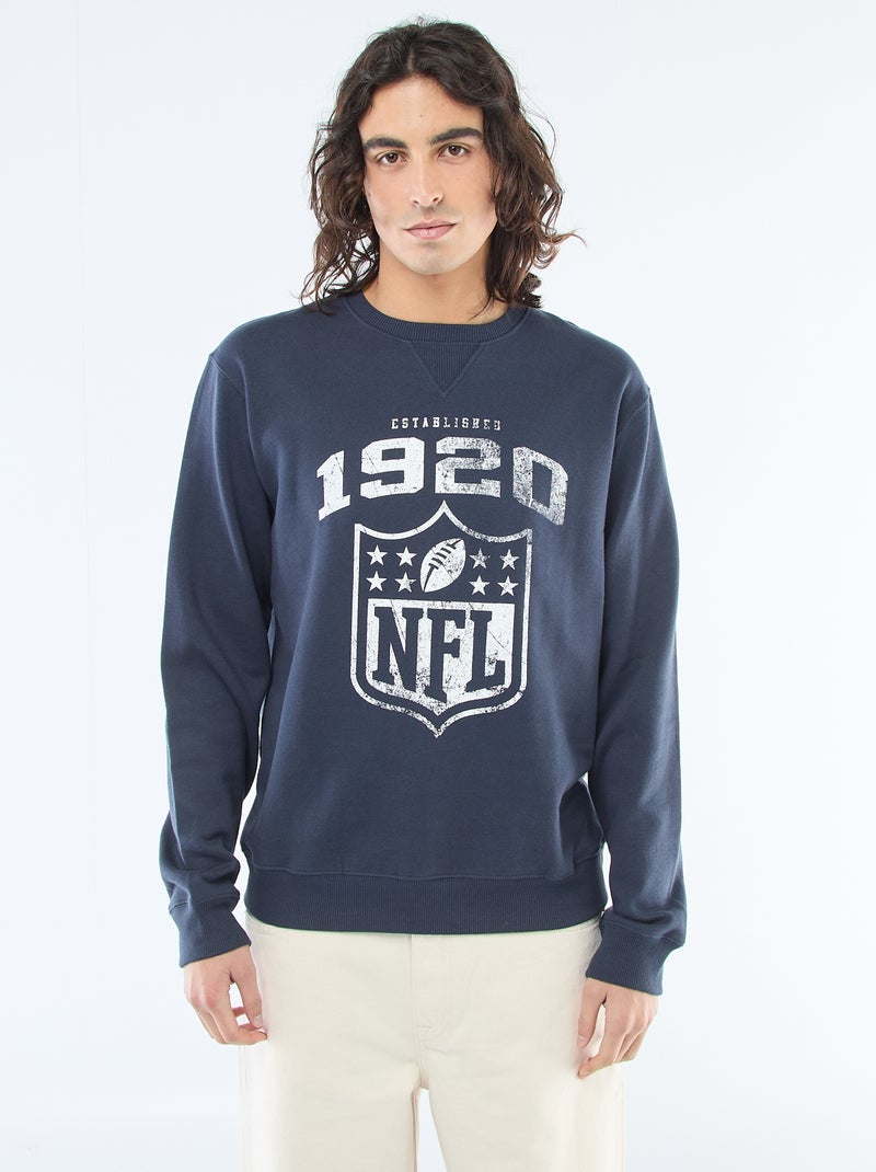 Sweat molleton 'NFL' Bleu - Kiabi