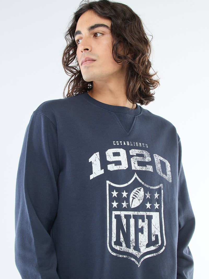 Sweat molleton 'NFL' Bleu - Kiabi