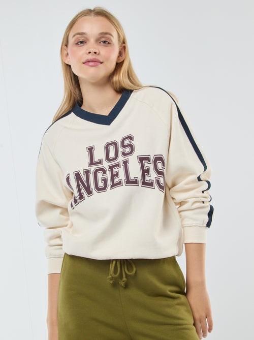 Sweat molleton sportswear - Kiabi
