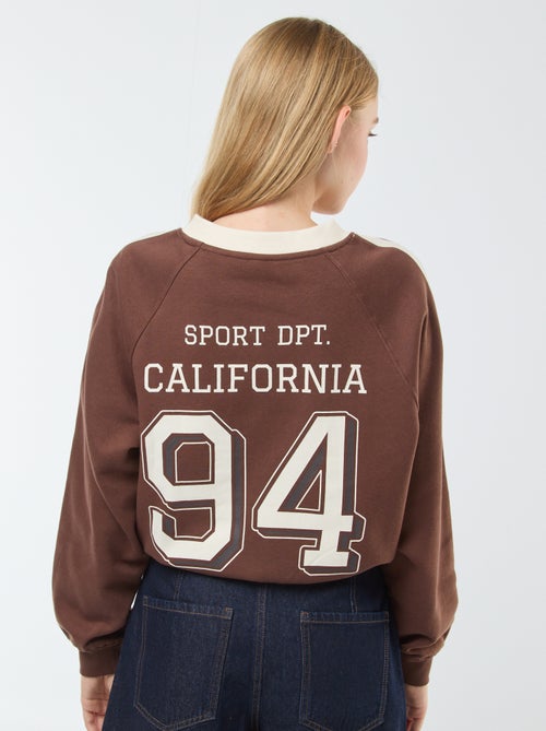 Sweat molleton sportswear - Kiabi