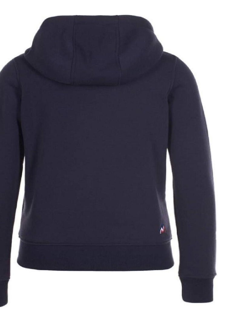 Sweat molleton zippé à capuche   APILOT - PEAK MOUNTAIN Bleu marine - Kiabi