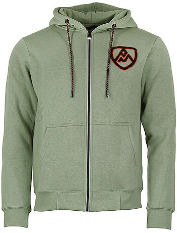 SWEAT MOLLETON ZIPPE A CAPUCHE CAWANE HOMME - PEAK MOUNTAIN