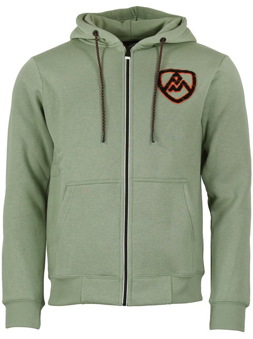 SWEAT MOLLETON ZIPPE A CAPUCHE CAWANE HOMME - PEAK MOUNTAIN - Kiabi