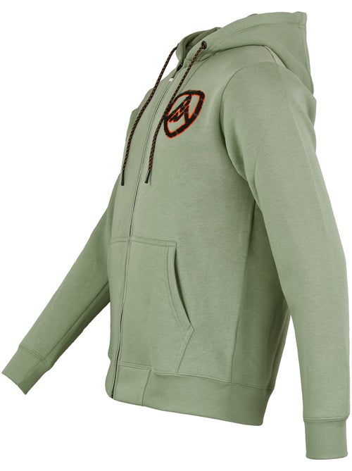 SWEAT MOLLETON ZIPPE A CAPUCHE CAWANE HOMME - PEAK MOUNTAIN - Kiabi