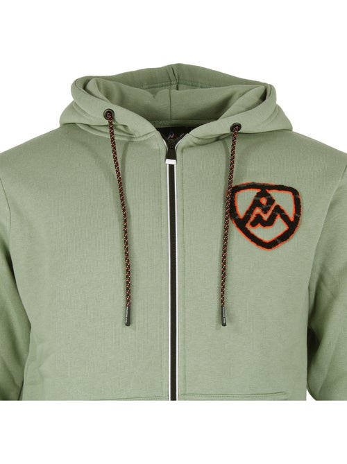 SWEAT MOLLETON ZIPPE A CAPUCHE CAWANE HOMME - PEAK MOUNTAIN - Kiabi