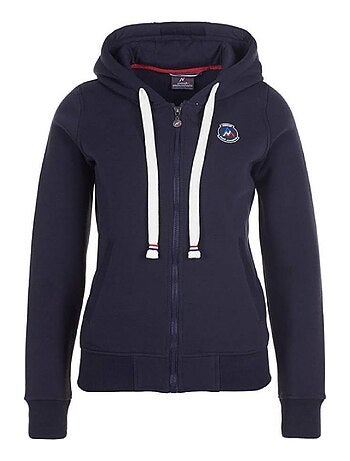 Sweat molleton zippé à capuche femme APILOT