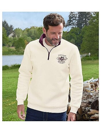 Sweat Molleton Zippé North State - ATLAS FOR MEN