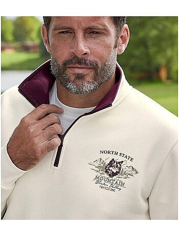 Sweat Molleton Zippé North State - ATLAS FOR MEN