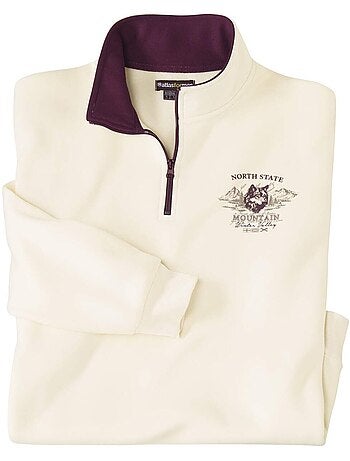 Sweat molleton zippé north state - atlas for men