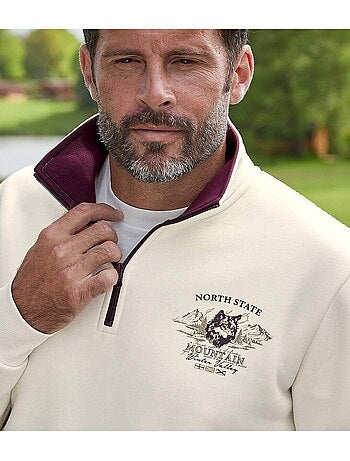 Sweat molleton zippé north state - atlas for men