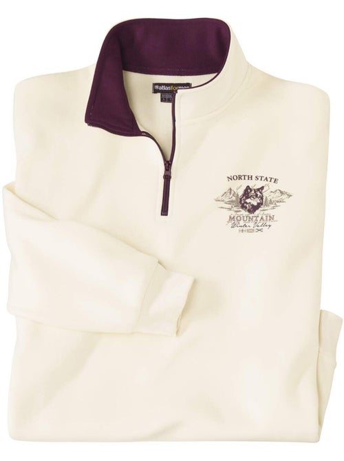 Sweat molleton zippé north state   - atlas for men - Kiabi