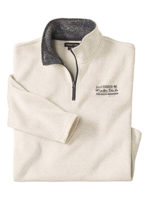Sweat Molleton Zippé Winter Outdoor   - ATLAS FOR MEN - Kiabi