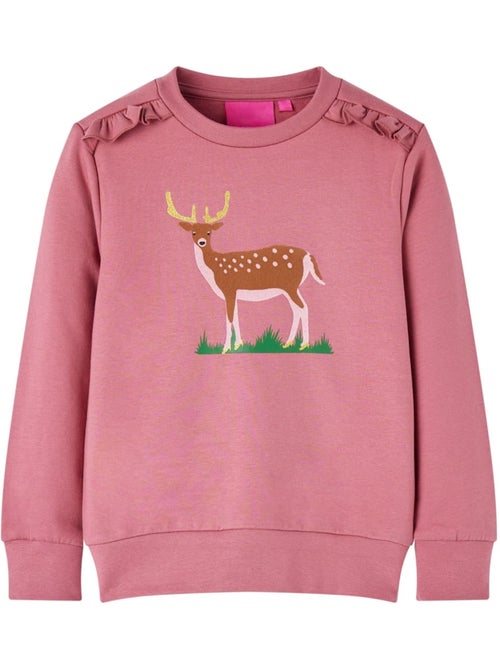 Sweat molletonné fille avec motif cerf - vidaxl - Kiabi Sweat molletonné fille avec motif cerf - vidaxl - Kiabi