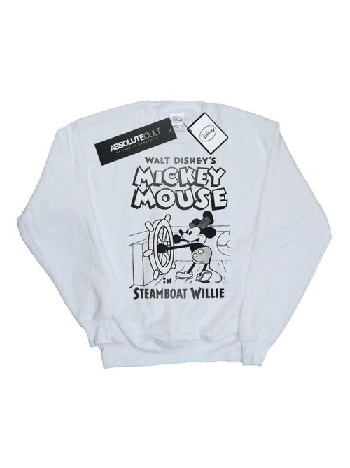Sweat motif mickey mouse et steamboat willie - disney - Kiabi