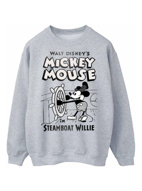 Sweat motif mickey mouse et steamboat willie - disney - Kiabi
