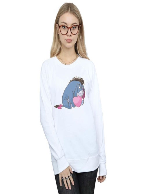Sweat motif winnie l'ourson et bourriquet motif/style bouche - disney - Kiabi