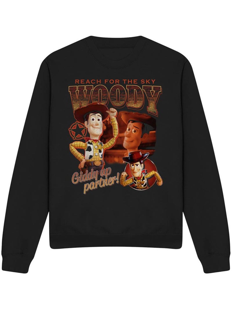 Sweat motif woody motif/style hommage sheriff - toy story (woody) Noir - Kiabi