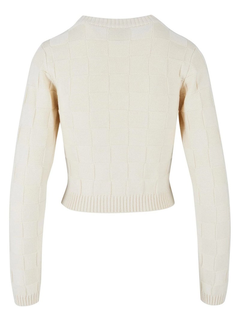 Sweat motif/style à carreaux - urban classics Beige sable - Kiabi