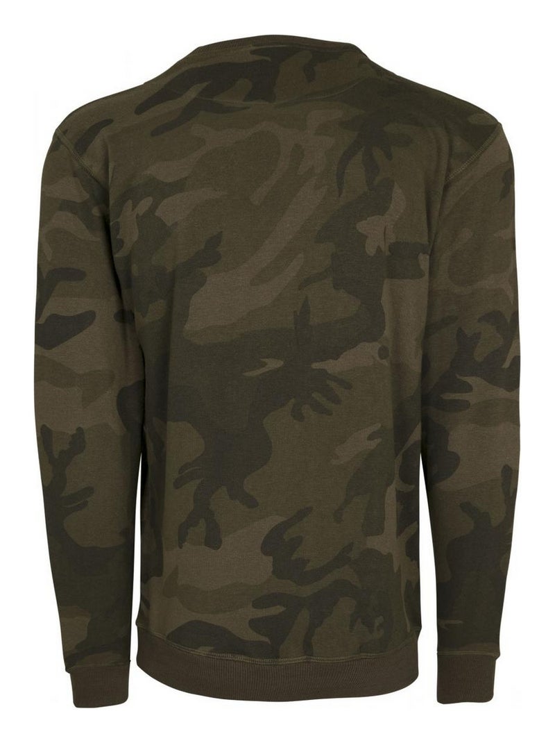 Sweat motif/style camouflage - build your brand Vert bouteille - Kiabi