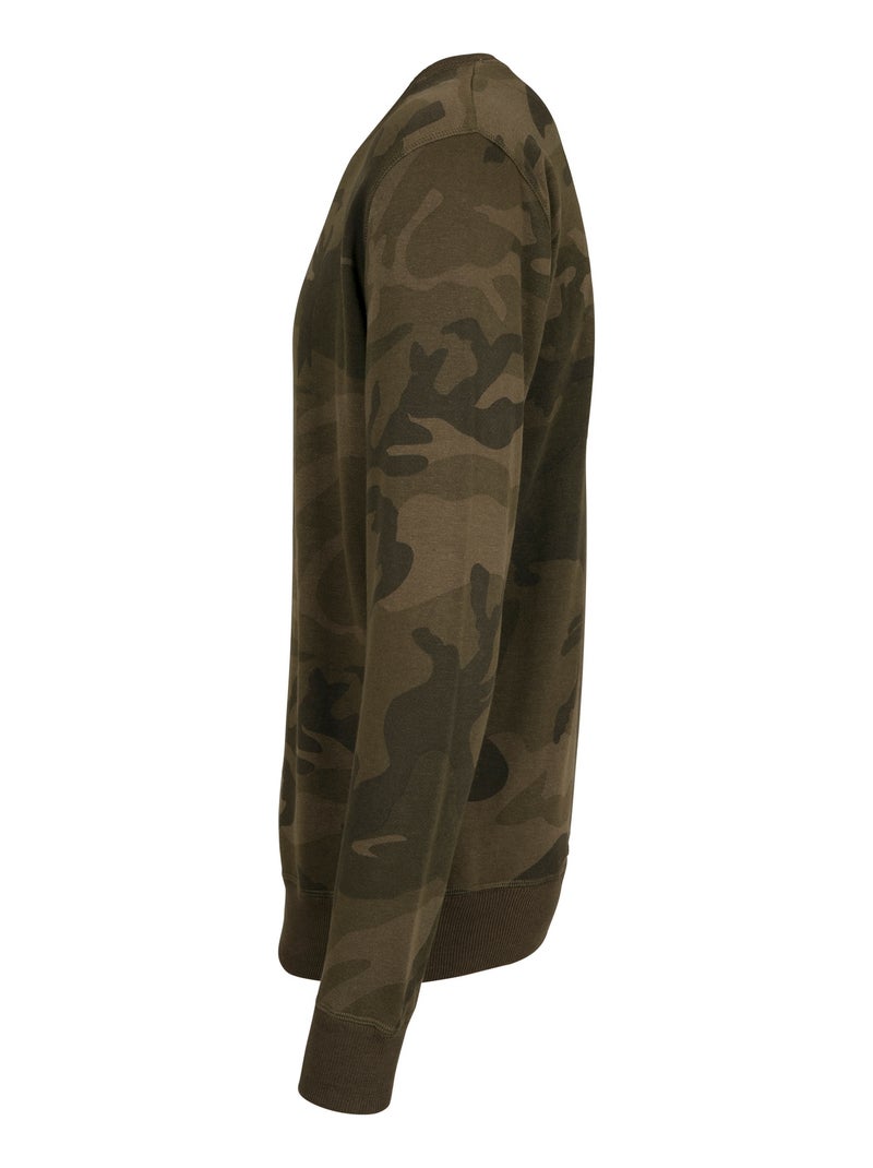 Sweat motif/style camouflage - build your brand Vert bouteille - Kiabi