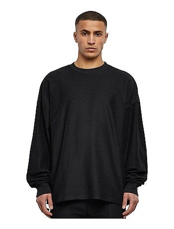 Sweat motif/style côtelé - urban classics
