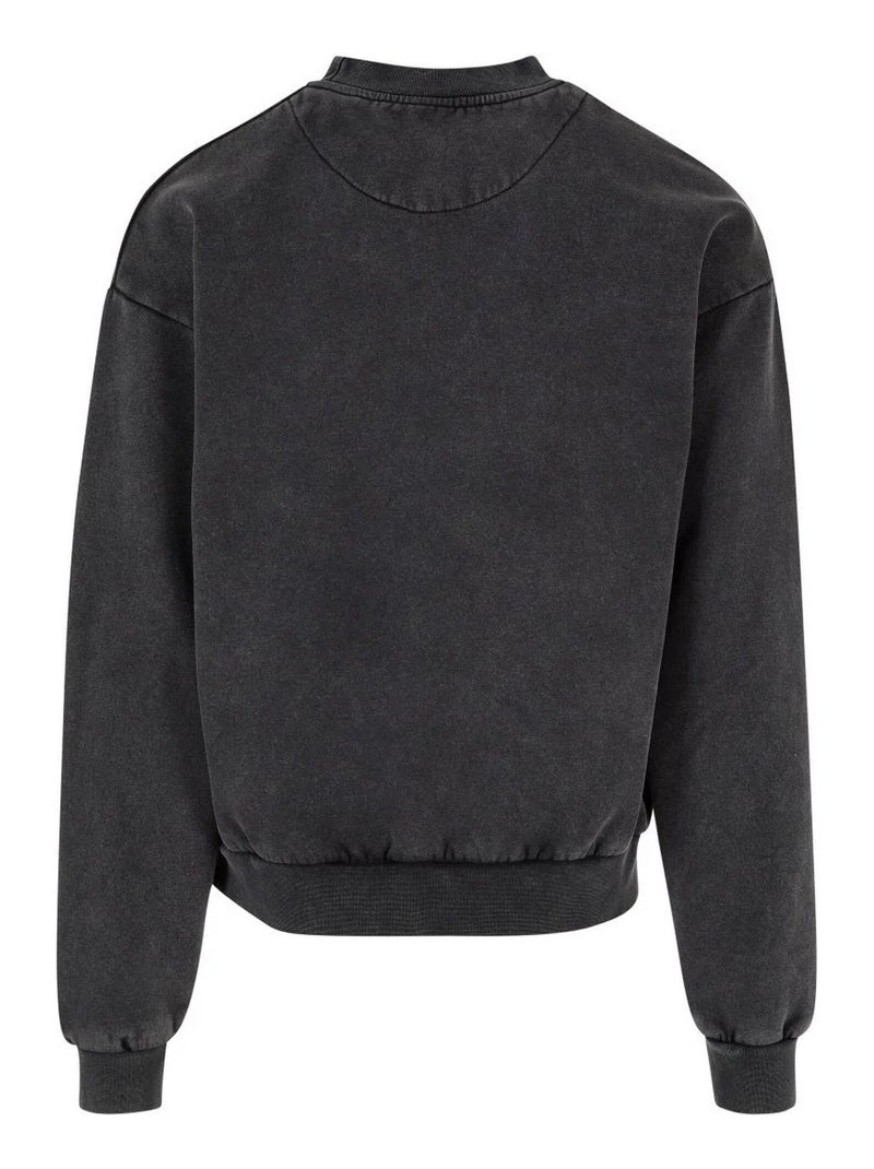 Sweat motif/style délavé à l'acide - urban classics Noir - Kiabi