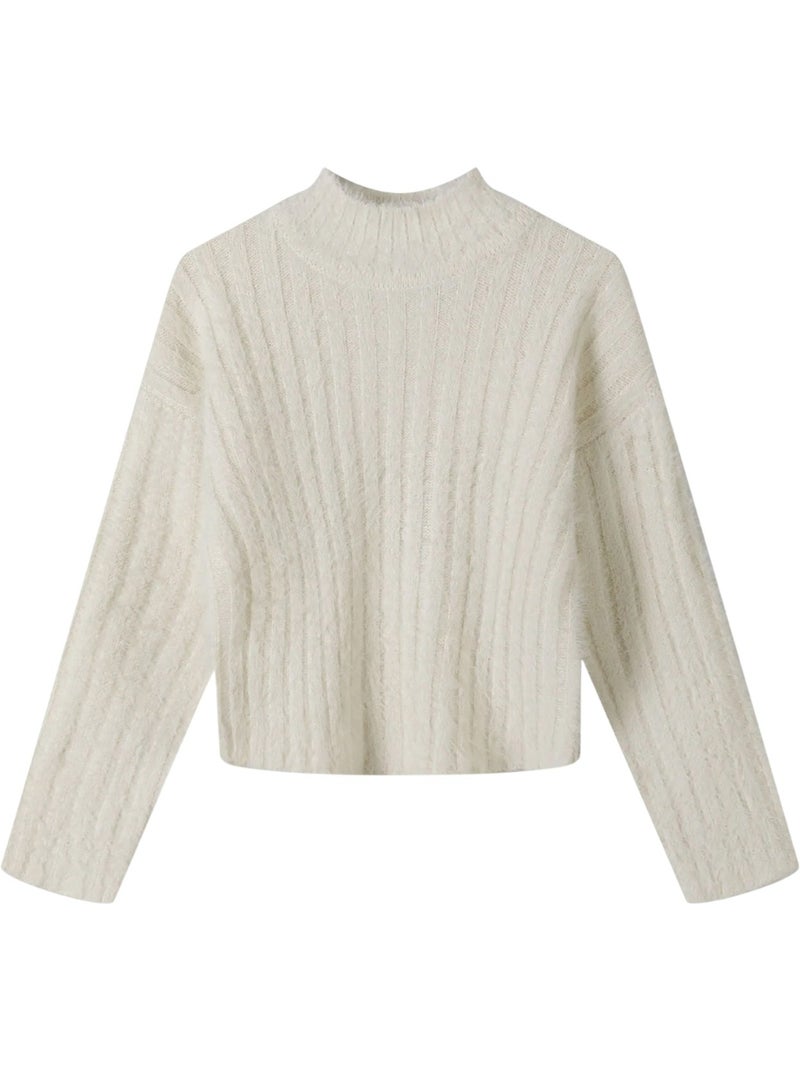 Sweat motif/style duveteux - minoti Blanc - Kiabi