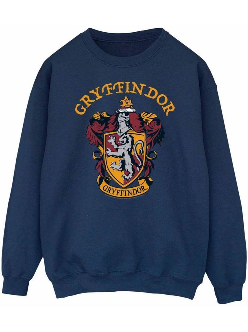 Sweat motif/style gryffondor - harry potter Bleu marine - Kiabi