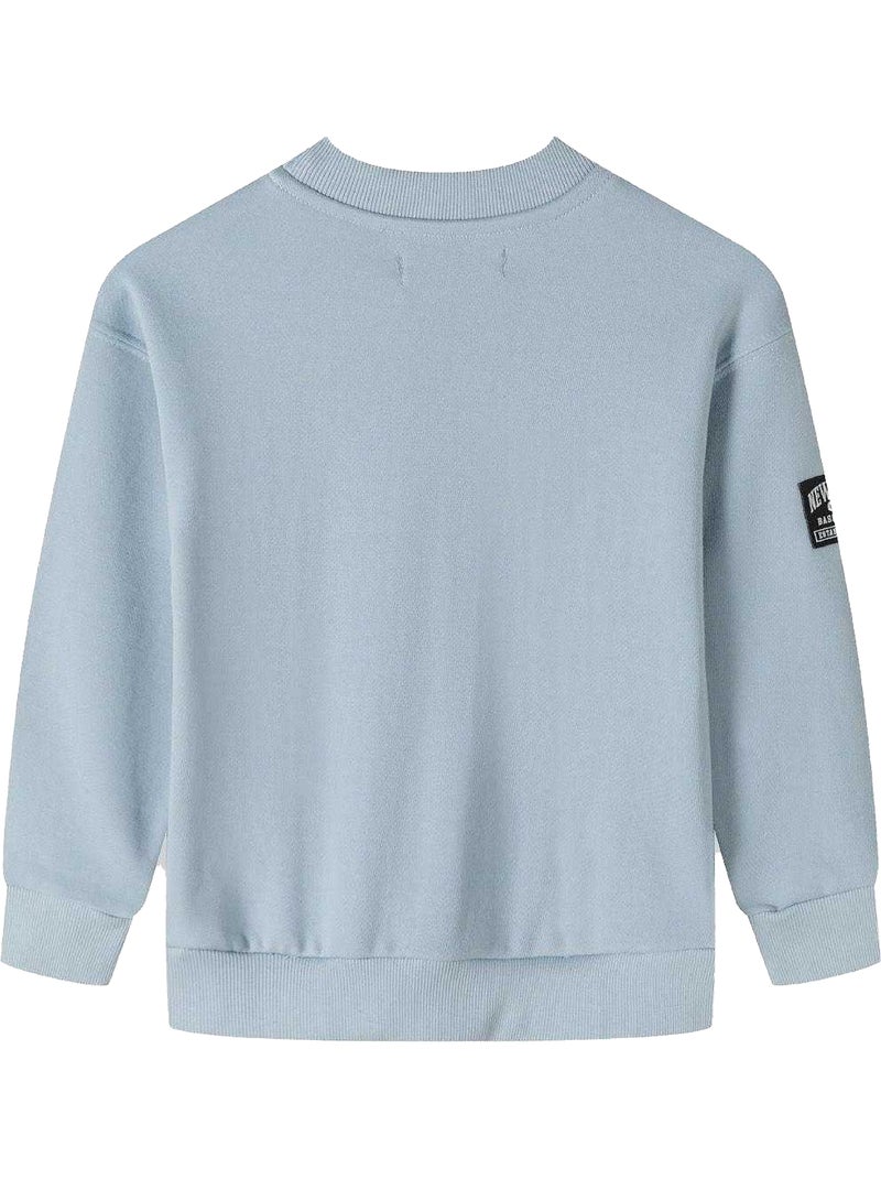 Sweat motif/style imprimé - minoti Bleu - Kiabi