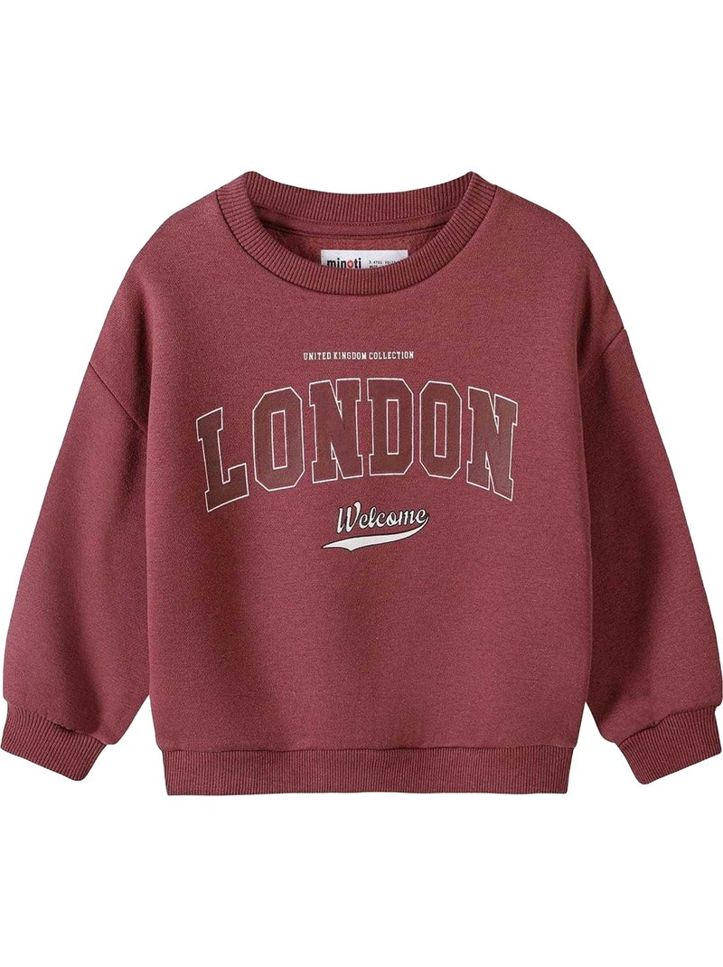 Sweat motif/style imprimé - minoti Violet - Kiabi