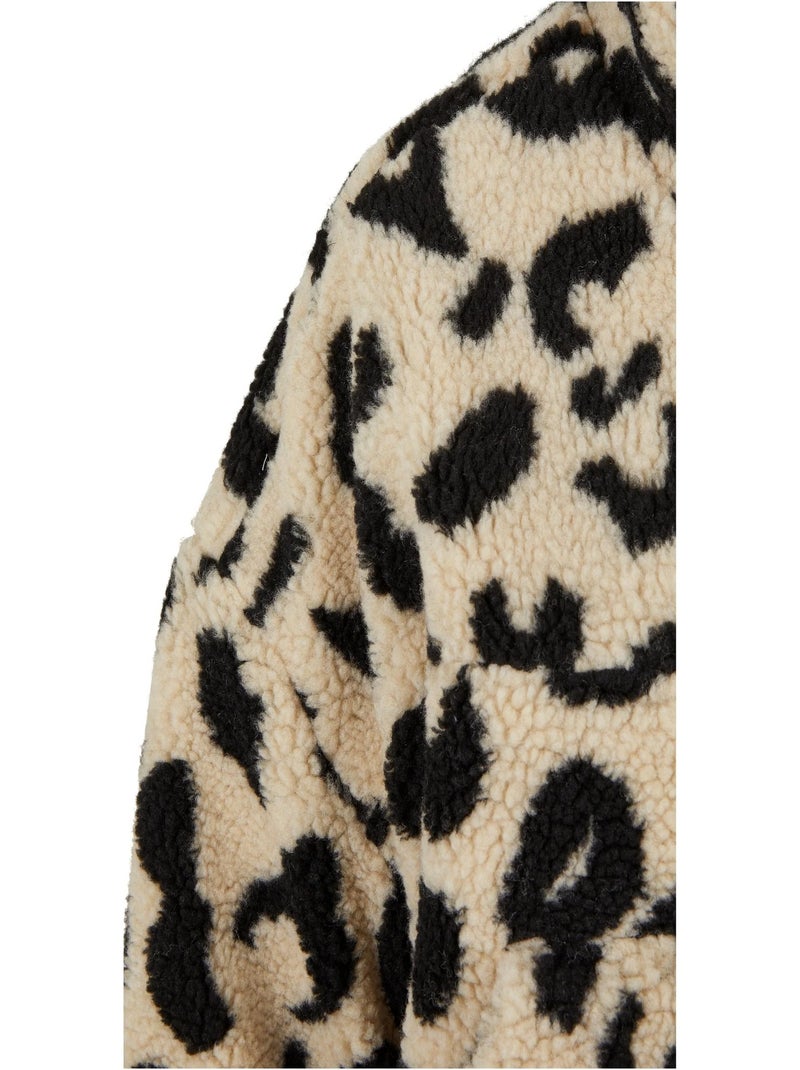 Sweat motif/style imprimé léopard - urban classics Beige sable - Kiabi