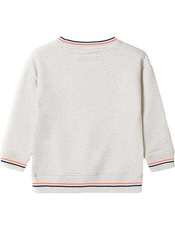 Sweat motif/style imprimé sur poitrine - minoti