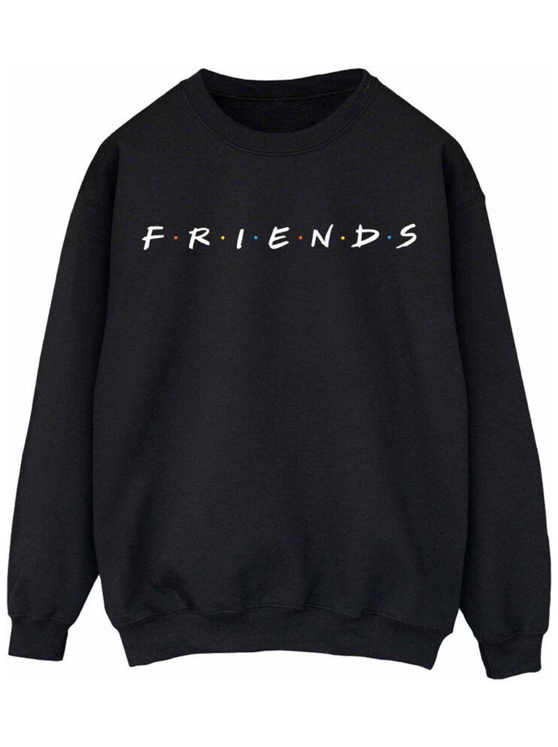 Sweat motif/style logo - friends Noir - Kiabi