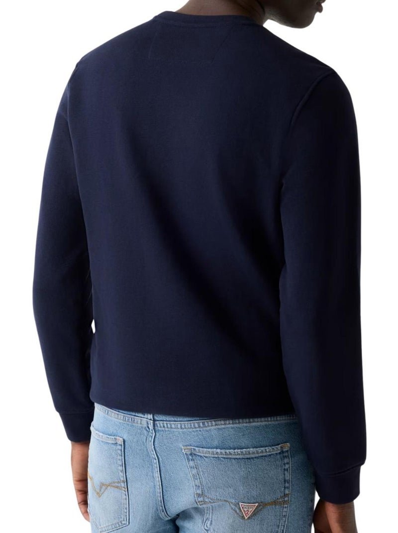 Sweat motif/style logo - guess Bleu foncé - Kiabi