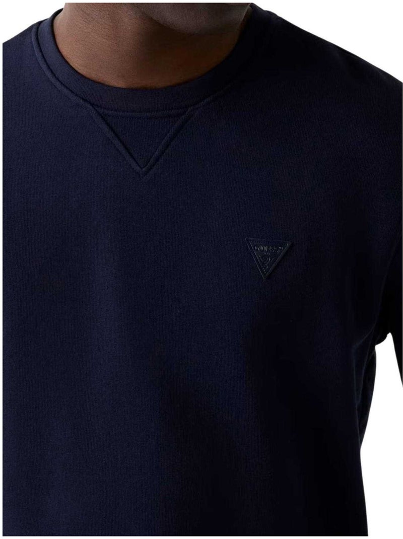 Sweat motif/style logo - guess Bleu foncé - Kiabi