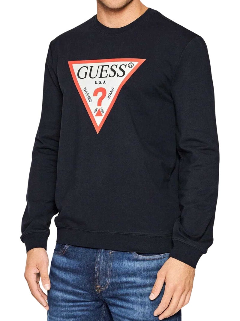 Sweat motif/style logo - guess Bordeaux - Kiabi
