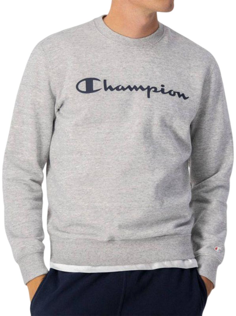 Sweat motif/style logo brodé - champion Argenté - Kiabi