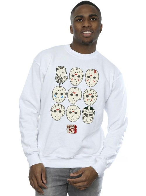 Sweat motif/style masques - vendredi 13 - Kiabi